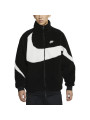 Nike Big Swoosh Reversible Boa Jacket Black White - 3