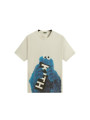 T-shirt Kith x Sesame Street Cookie Monster Chalk - 2