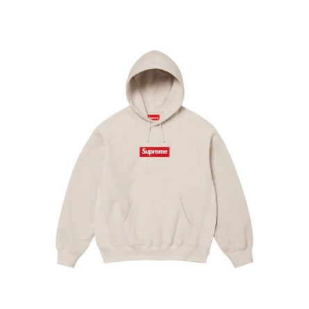 Hoodie Supreme Box Logo FW24 Stone - 1