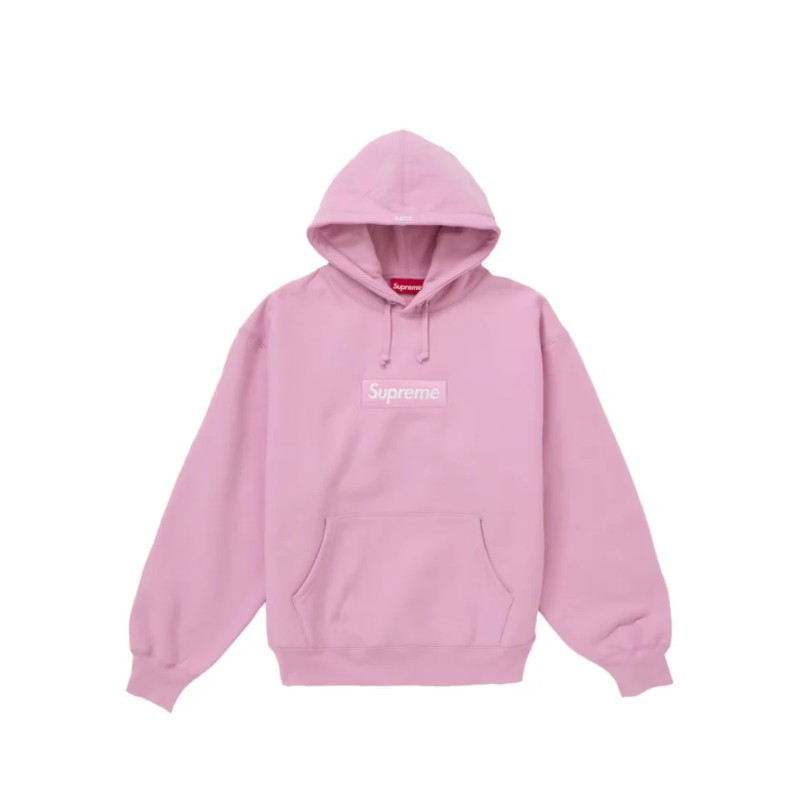 Hoodie Supreme Box Logo FW24 Pink - 1