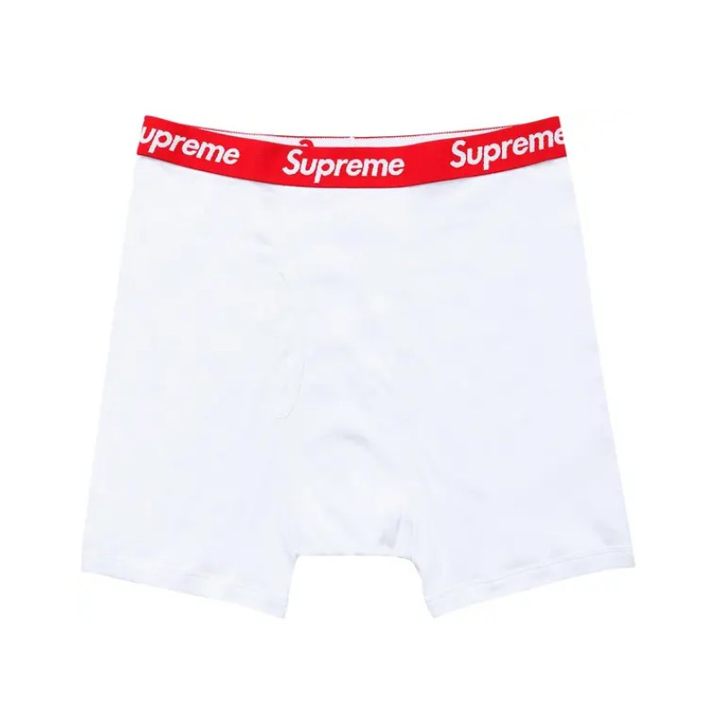 Cueca Boxer Branca Supreme x Hanes - 1