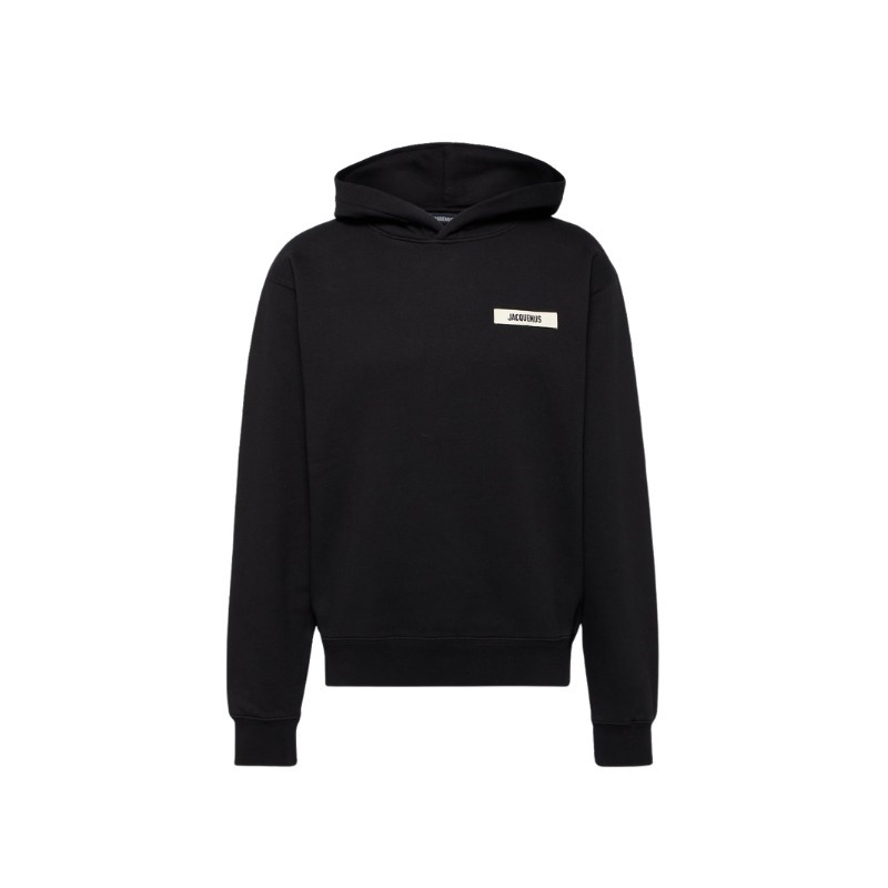 Černá mikina s kapucí Jacquemus Gros Grain - 1