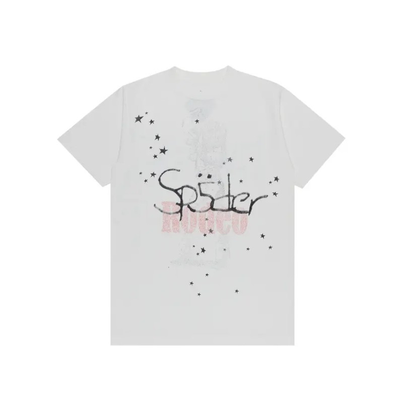 T-shirt Travis Scott Cactus Jack x Sp5der Days Before Rodeo II White - 1