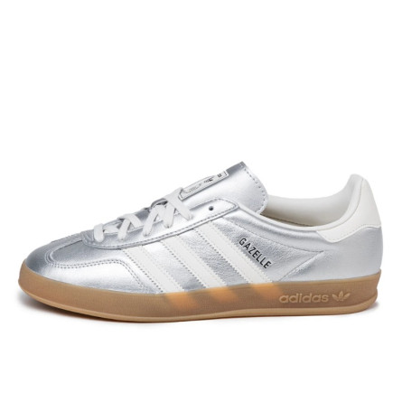 Adidas Gazelle Indoor Silver Metallic Core White - 1