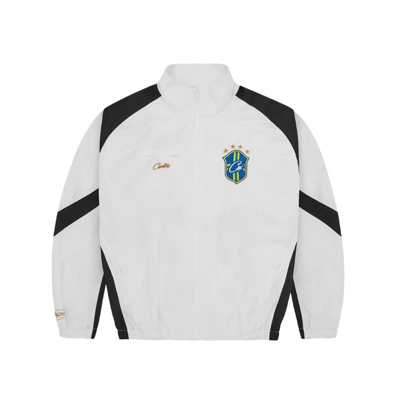 Corteiz Olympic Shuku Brasil Jacket White Black - 1