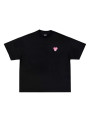 Maglietta nera rosa con avviso di vernice bagnata - 1