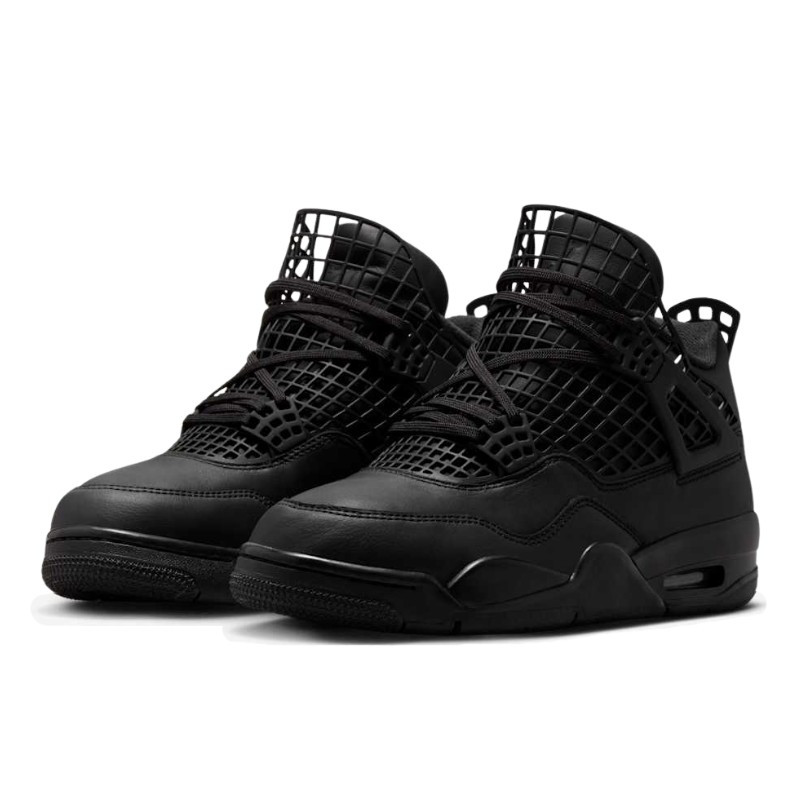 Jordan Air Jordan 4 Black/Black-Metallic Silver