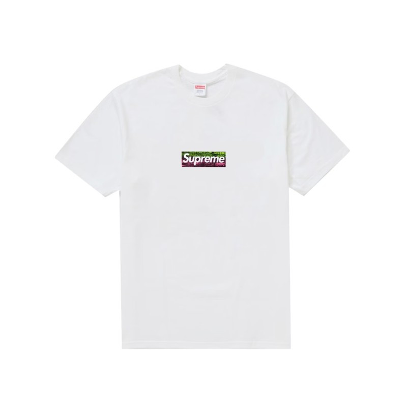 T-shirt Supreme Los Angeles Fire Relief Box Logo White - 1