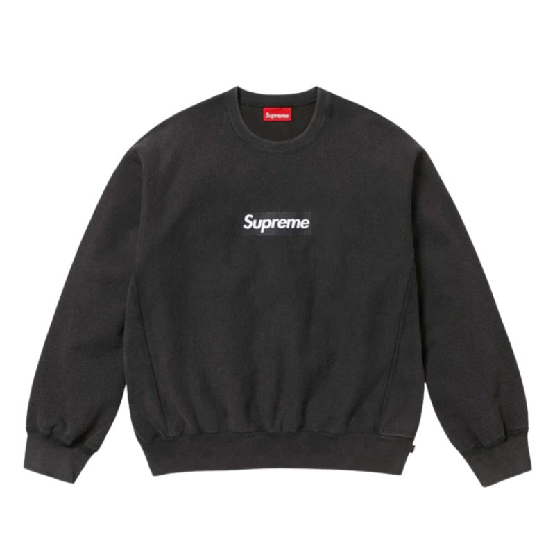 Sweat Supreme Washed Box Logo Black - 1