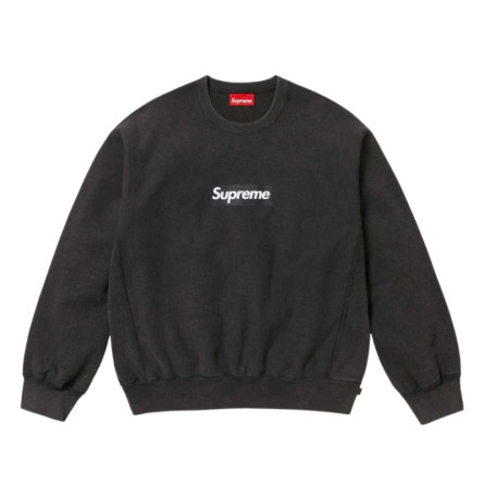 Sweat Supreme Washed Box Logo Black - 1