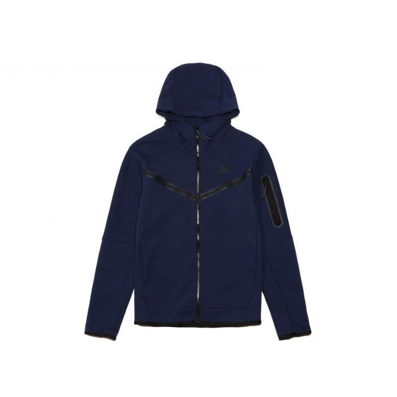 Hoodie Nike Sportswear Tech Fleece Midnight Navy Black - 1