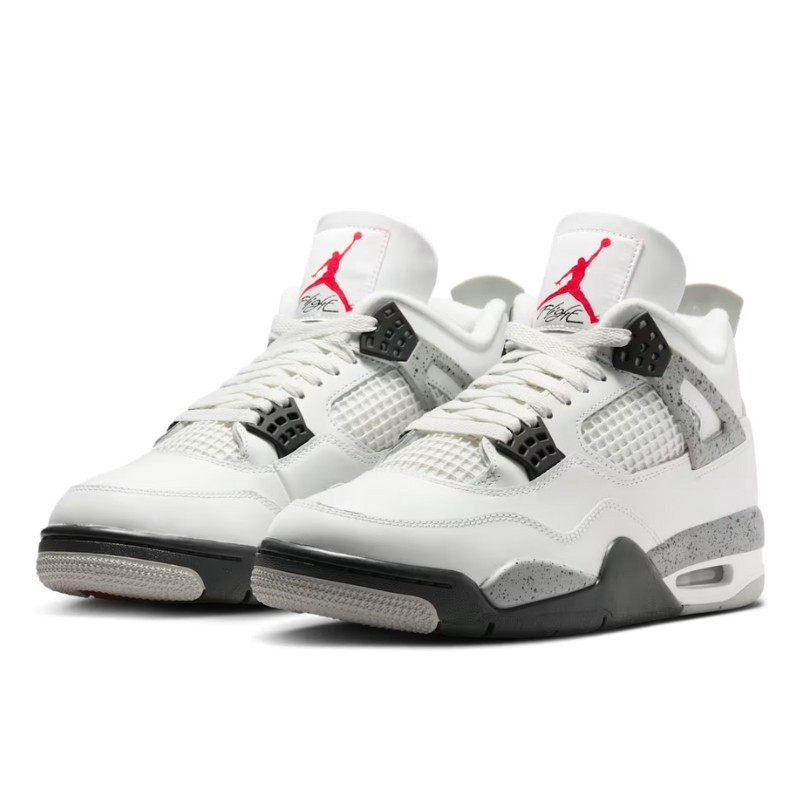 Jordan Air Jordan 4 Summit White/Fire Red-Tech Grey-Black