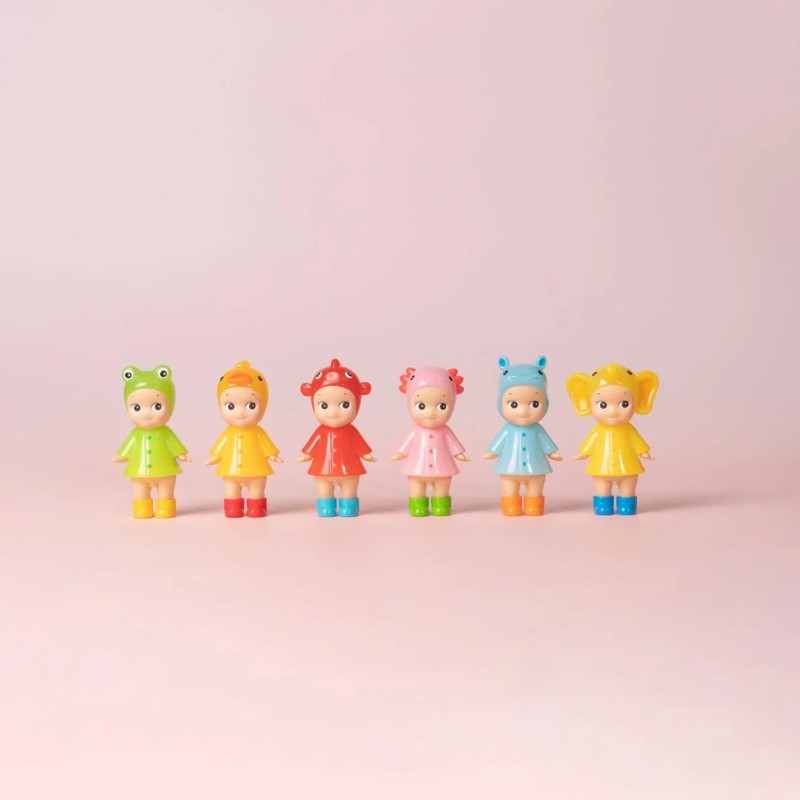 3.9 Sonny Angel I LOVE RAINY DAY Series Mini Action Figure 1 Assorted Blind Box 6pcs Standing Pose Sonny Angel Mystery Surprise Box Collectible Sonny