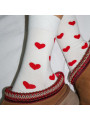 Paire de chaussettes à cœurs rouges - 3