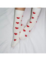 Paire de chaussettes à cœurs rouges - 2