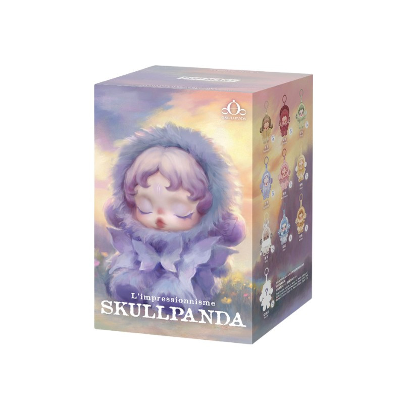 Pop Mart L'impressionnisme θSKULLPANDA Series Plush Doll Single Blind Box - 6