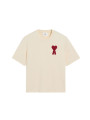 T-shirt Beige Patch Ami De Coeur En Coton - 1