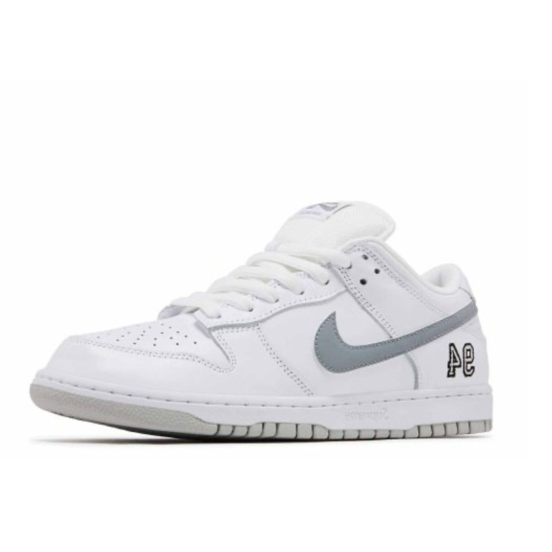 Nike SB Dunk White/Metallic Silver/White