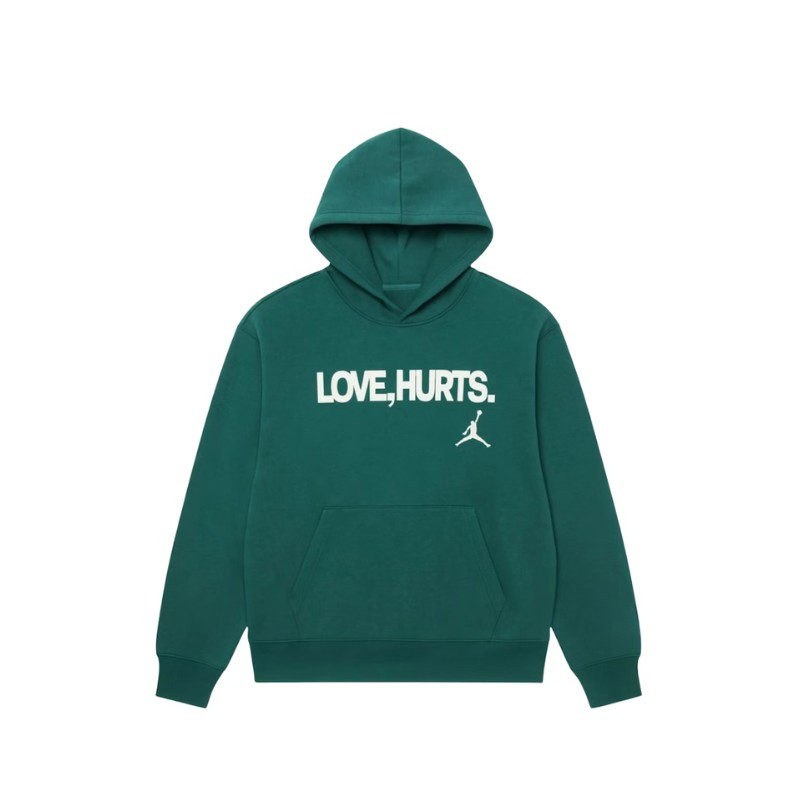 Jordan Jalen Hurts Love Hurts Pullover Fleece Hoodie Sport Teal - 1