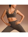 Nike x SKIMS Women's Matte Double Strap Scoop Bra Dark Sepia - 3