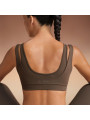 Nike x SKIMS Women's Matte Double Strap Scoop Bra Dark Sepia - 4