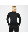 Nike x SKIMS Women's Weightless Layers Mock Neck Long Sleeve Top Obsidian - 4