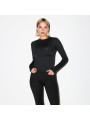 Nike x SKIMS Women's Weightless Layers Mock Neck Long Sleeve Top Obsidian - 2