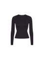 Nike x SKIMS Women's Weightless Layers Mock Neck Long Sleeve Top Obsidian - 1