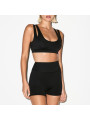 Nike x SKIMS Women's Matte Double Strap Scoop Bra Obsidian - 1