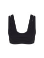 Nike x SKIMS Women's Matte Double Strap Scoop Bra Obsidian - 2