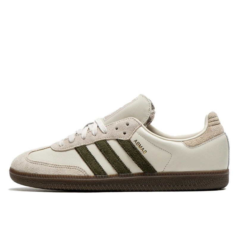 Adidas Samba OG Aluminum Dark Khaki - 1