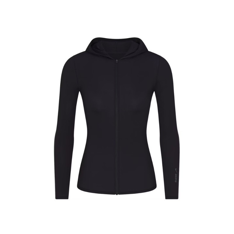 Nike x SKIMS Women's Weightless Layers Zip Up Hoodie Obsidian - 1
