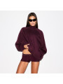 Nike x SKIMS Women's Matte Tricot Oversized Track Jacket Currant - 2