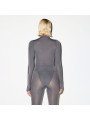 Nike x SKIMS Women's Weightless Layers Mock Neck Long Sleeve Top Lead - 4