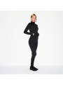 Nike x SKIMS Women's Matte Mock Neck Full Zip Jacket Obsidian - 4