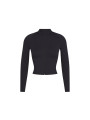 Nike x SKIMS Women's Matte Mock Neck Full Zip Jacket Obsidian - 1