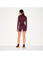 Nike x SKIMS Women's Matte Mock Neck Full Zip Jacket Currant - 5