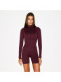 Nike x SKIMS Women's Matte Mock Neck Full Zip Jacket Currant - 3