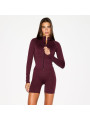 Nike x SKIMS Women's Matte Mock Neck Full Zip Jacket Currant - 4