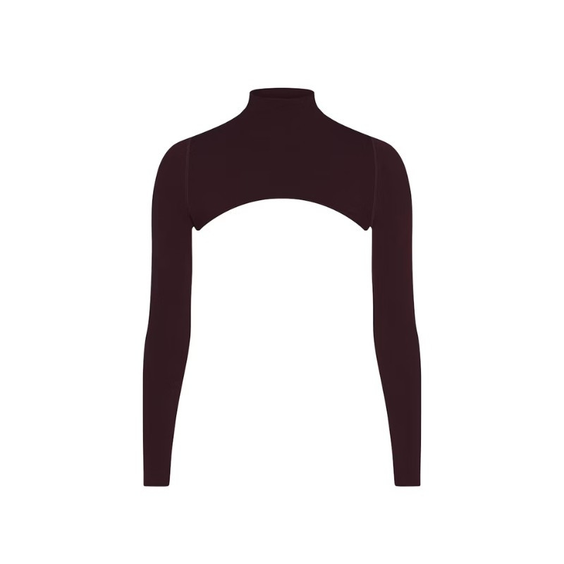 Nike x SKIMS Women's Vintage Seamless Shrug Currant - 1