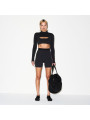 Nike x SKIMS Women's Vintage Seamless Shrug Obsidian - 2