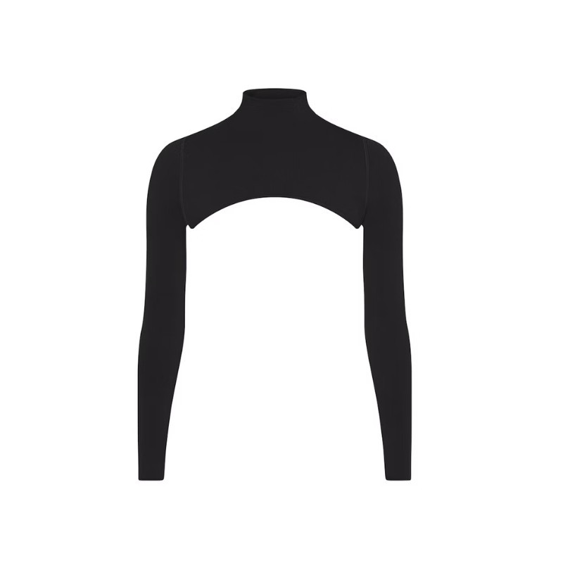 Nike x SKIMS Women's Vintage Seamless Shrug Obsidian - 1