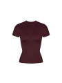 Nike x SKIMS Women's Shine Short Sleeve Mock Neck Top Currant - 1