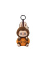 Pop Mart Labubu Happy Halloween Party Series-Sitting Pumpkin Vinyl Plush Pendant - 1