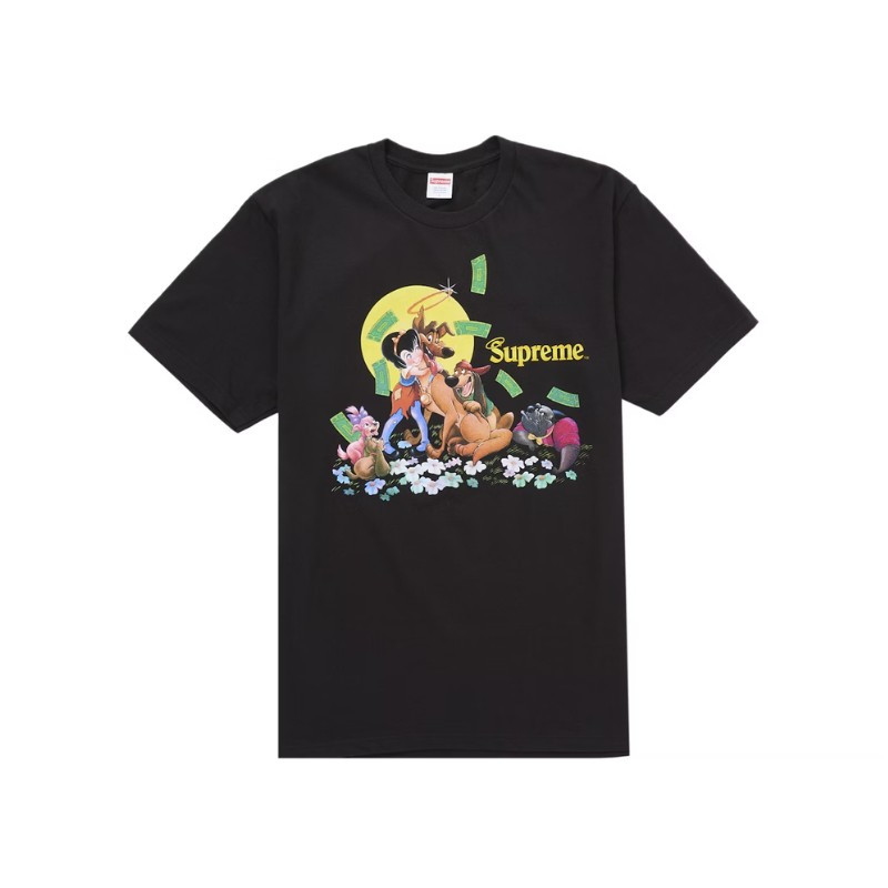 Supreme All Dogs Go To Heaven Tee Black - 1