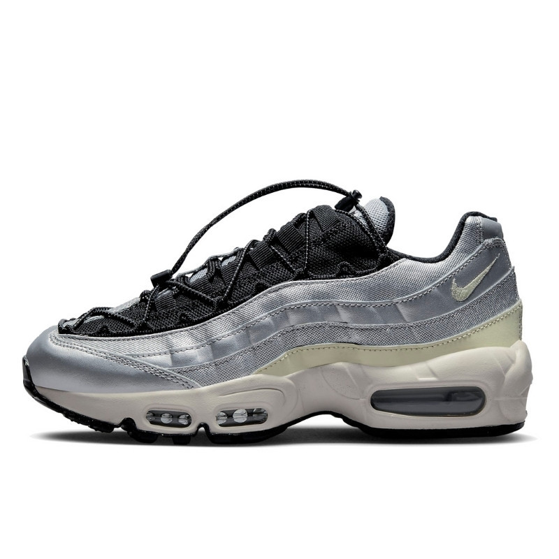 Nike Air Max 95 Toggle Metallic Silver Alabaster, vue de côté