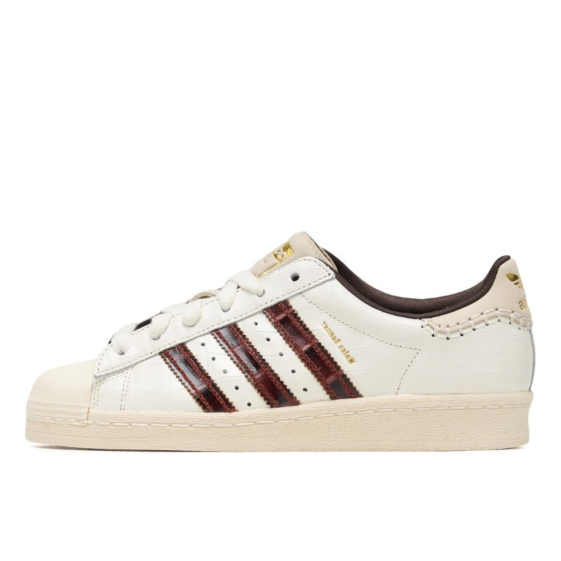 Adidas Superstar Wales Bonner White Brown Croc - 1
