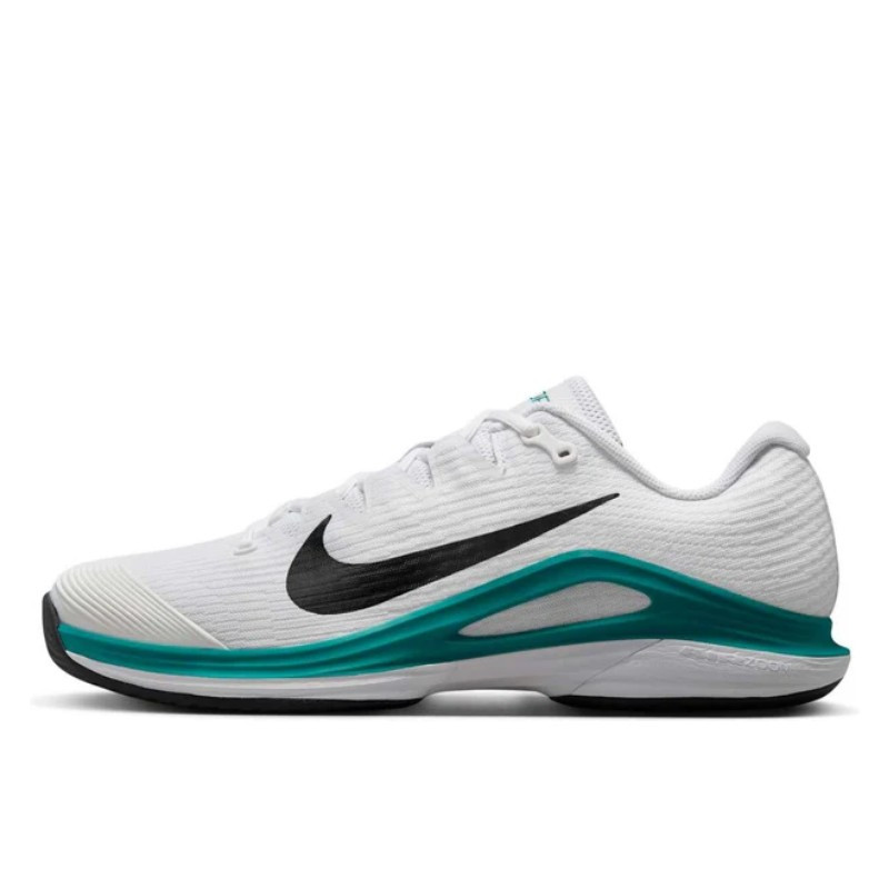 Nike Court Air Zoom Vapor 12 HC White Radiant Emerald Black, vue de côté