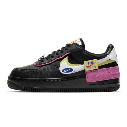 Air Force 1 Shadow Black Pink Limelight--CU4743-001-Limited Resell 