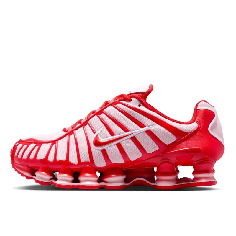 Nike Shox TL Pink Foam Habanero Red, vue de côté